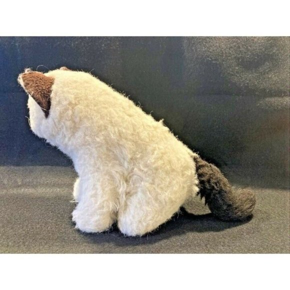 Vintage 1983 AVANTI Himalayan Cat Plush 10” Blonde, Blue Eyes, Brown Tail & Ears - Picture 6 of 12